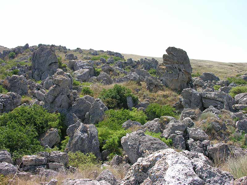 Казантип. Нагромождение камней