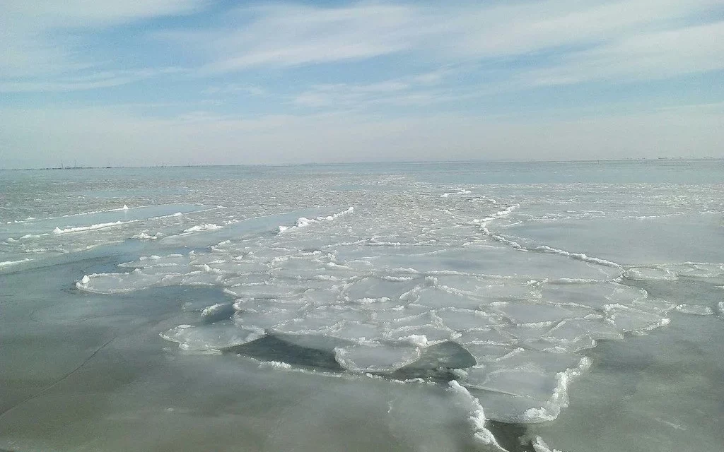 Лед в Керченском проливе